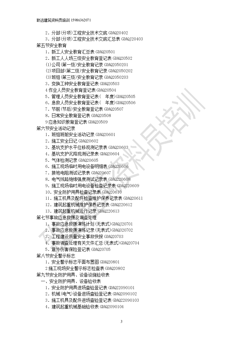 广东省建筑资料目录概览